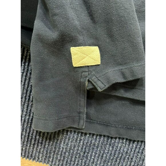 Lot Of 2 Orvis Mens Polo Shirts 2XL Black and Blue 100% Cotton - Picture 2 of 6